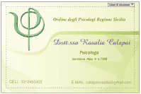 Dott.ssa Rosalia Calapai Psicologa